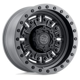 4 Llantas Abrams 17x9.5 5x127 Textured Matte GunMetal - Black Rhino - DOBLETRACCION 