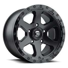 4 Llantas Ripper D589 17X9″ 5X139 Black - Fuel - DOBLETRACCION 