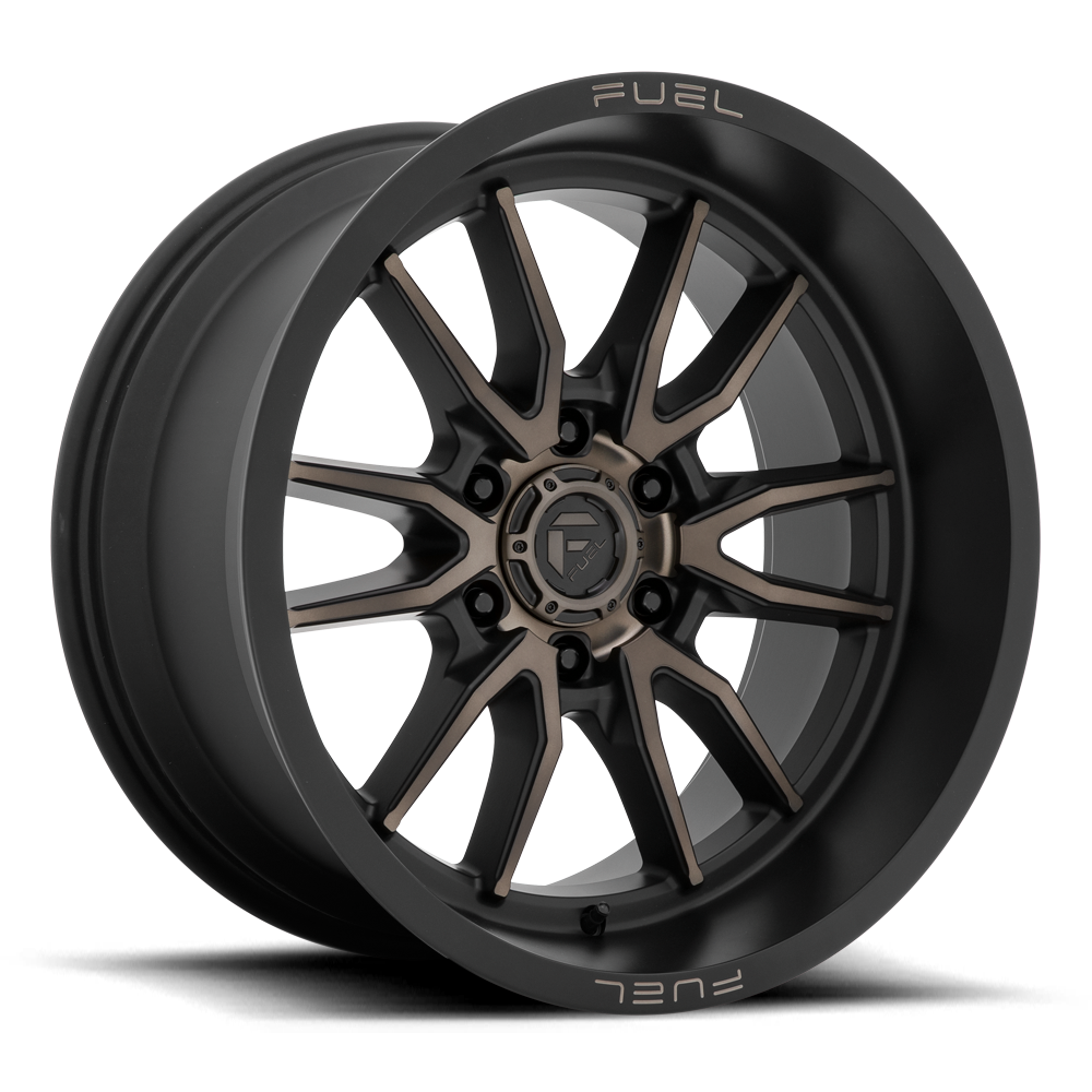 4 Llantas Clash D762 20x10" 6x139 Matte Black w/ Dark Tint - Fuel - DOBLETRACCION 