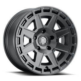 4 Llantas Compass 17X8.5 6X114 SAT Black - Icon Alloys - DOBLETRACCION 