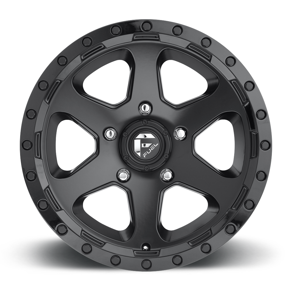 4 Llantas Ripper D589 17X9″ 6X139 Black - Fuel - DOBLETRACCION 