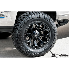 4 Llantas Assault D546 20X10 6X135/6x139 Milled Black F150  - Fuel - DOBLETRACCION 