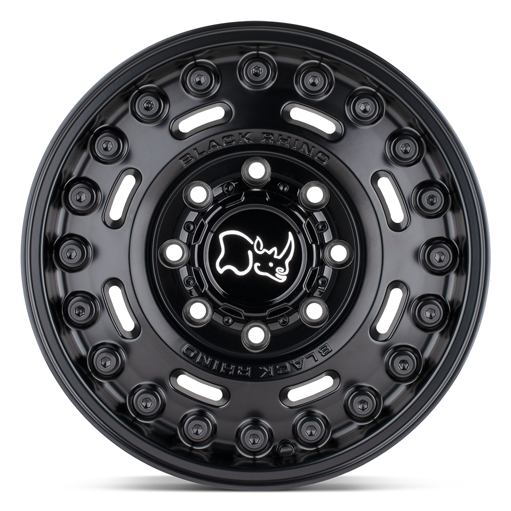 4 Llantas Axle 17X9.5 6X139 Matte Black - Black Rhino - DOBLETRACCION 