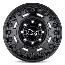 4 Llantas Axle 17X9.5 6X139 Matte Black - Black Rhino - DOBLETRACCION 