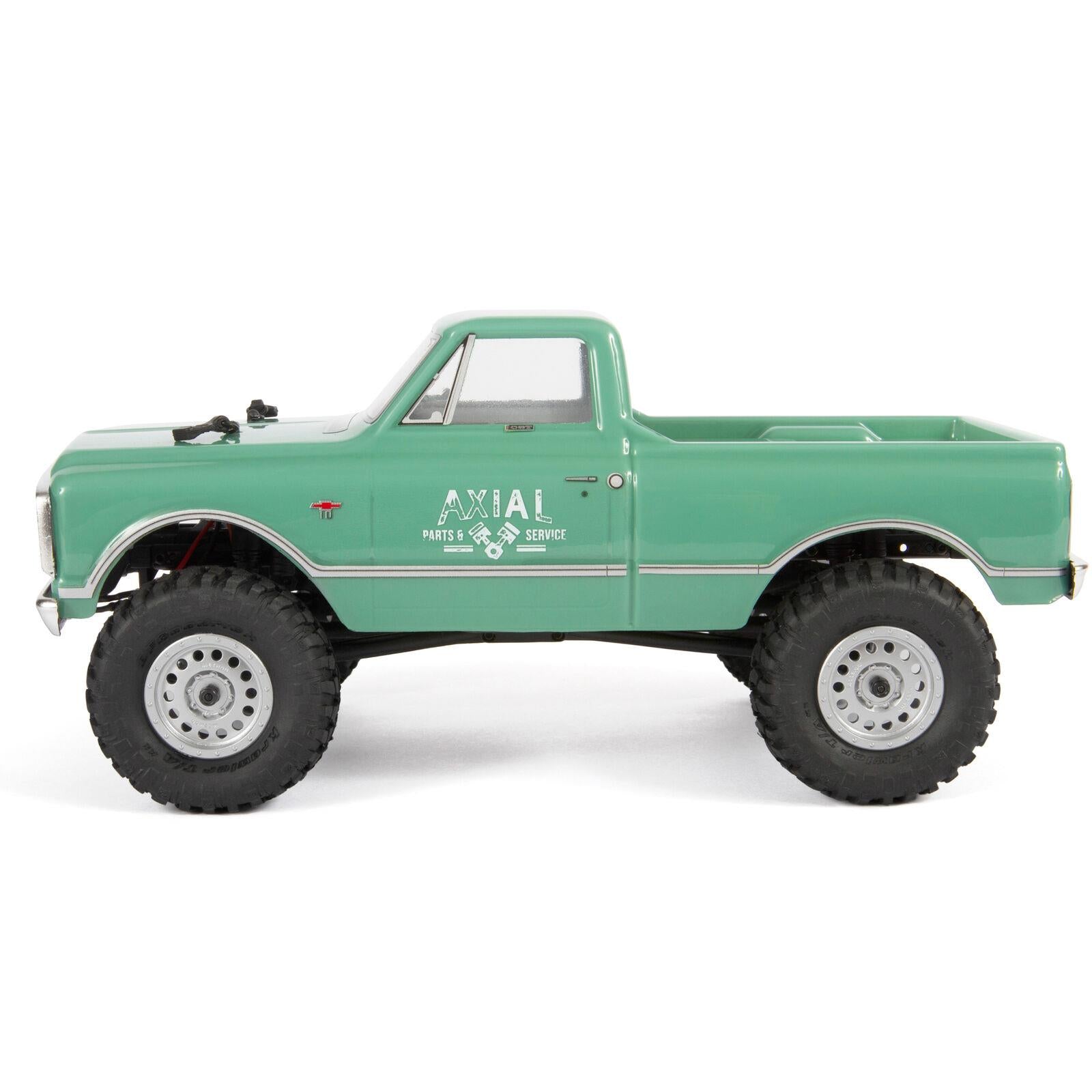 Auto a Control Remoto RC Chevrolet C10 1967 1/24 4WD Verde - Axial - DOBLETRACCION 