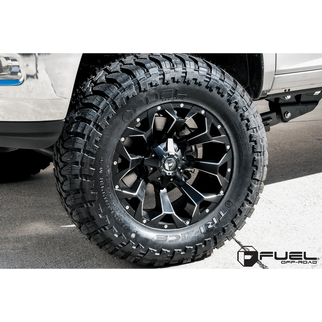 4 Llantas Assault D546 20X9 6X135/6x139 Milled Black F150 - Fuel - DOBLETRACCION 