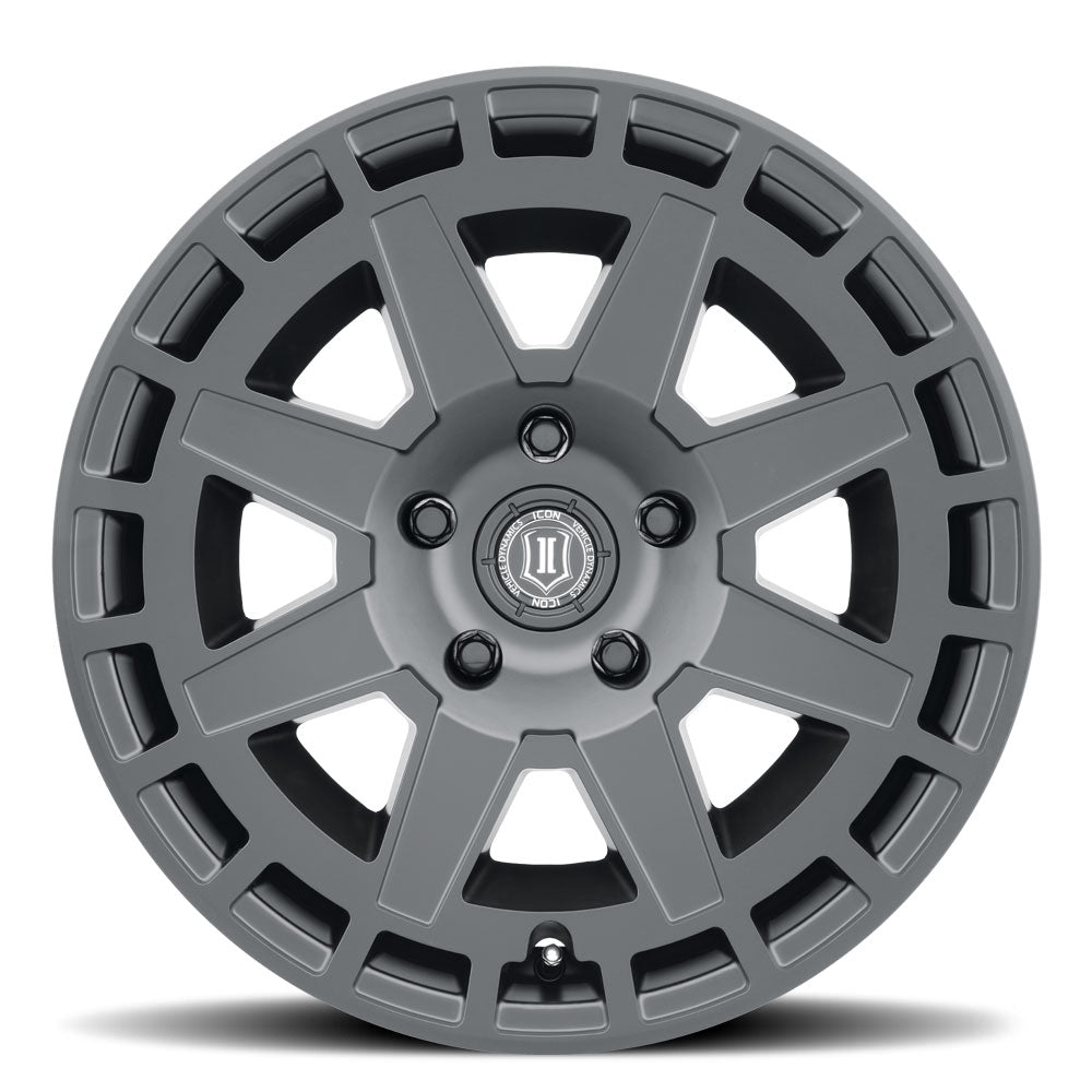 4 Llantas Compass 17x8.5 6x135 SAT Black - Icon Alloys - DOBLETRACCION 