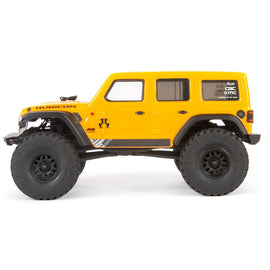 Auto a Control Remoto RC Jeep Wrangler JLU 1/24 4WD Amarillo - Axial - DOBLETRACCION 