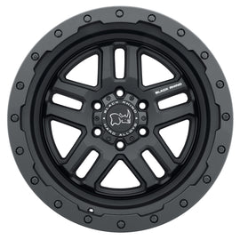4 Llantas Barstow 17x8 6x130 Matte Black - Black Rhino - DOBLETRACCION 
