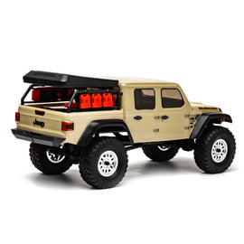 Auto a Control Remoto RC Jeep Wrangler Gladiator JT 1/24 4WD Beige - Axial - DOBLETRACCION 