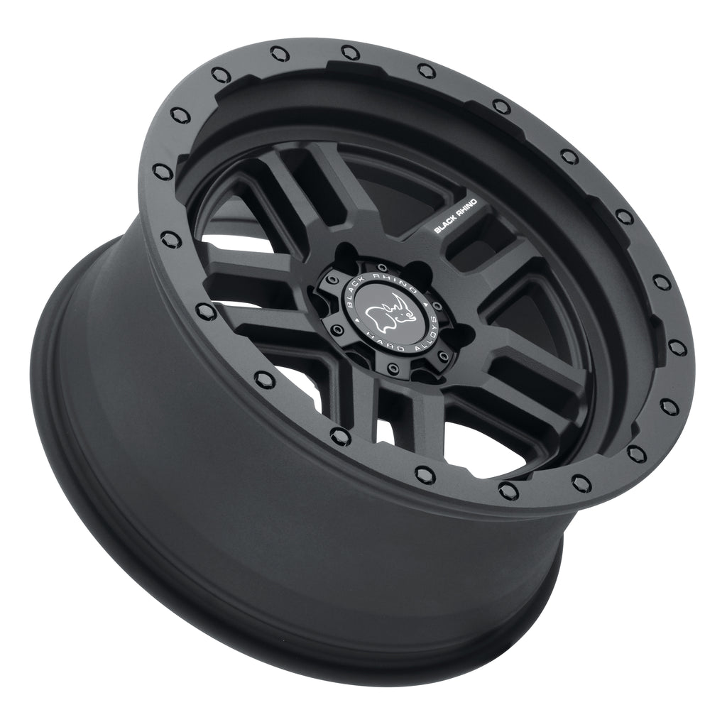 4 Llantas Barstow 17X9.5 6X139 Matte Black - Black Rhino - DOBLETRACCION 