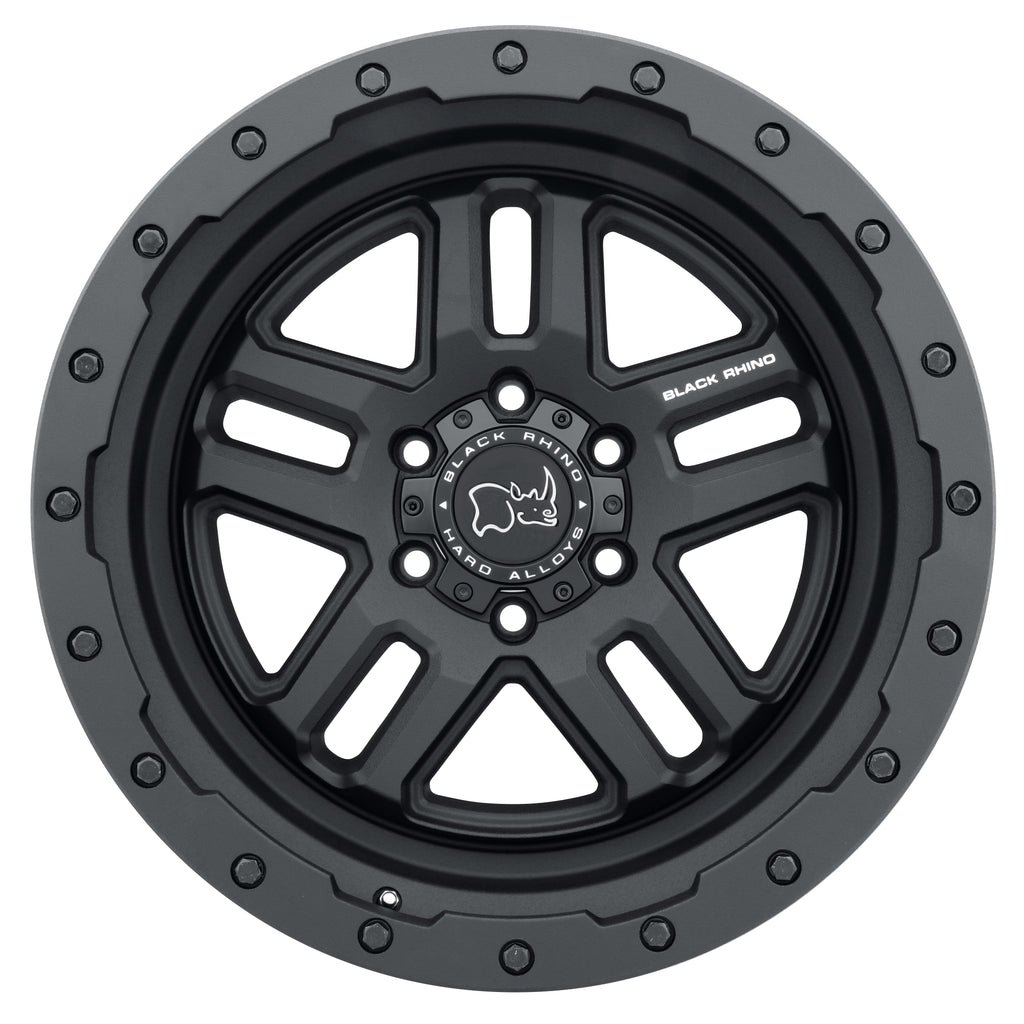 4 Llantas Barstow 17x8" 5x114 Matte Black - Black Rhino - DOBLETRACCION 