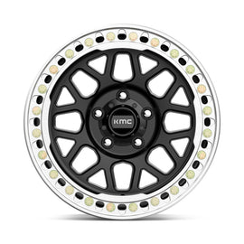 4 Llantas KM235 17x9 5x127 Beadlock Grenade Crawl Negras - KMC Wheels - DOBLETRACCION 