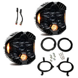 Kit de faros LED LP6 DOT Ambar Jeep JL y Gladiator JT (Halógeno) - Baja Designs