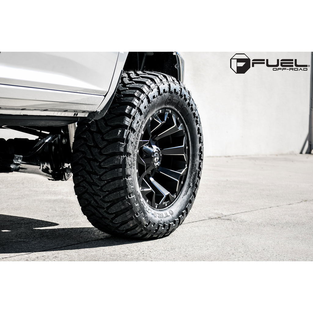 4 Llantas Assault D546 20X10 6X135/6x139 Milled Black F150  - Fuel - DOBLETRACCION 