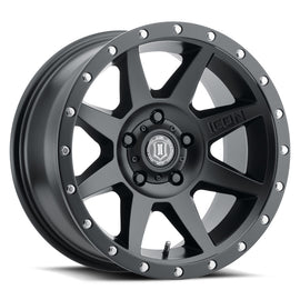 4 Llantas Rebound  17x8.5 5x120 SAT Black - Icon Alloys - DOBLETRACCION 