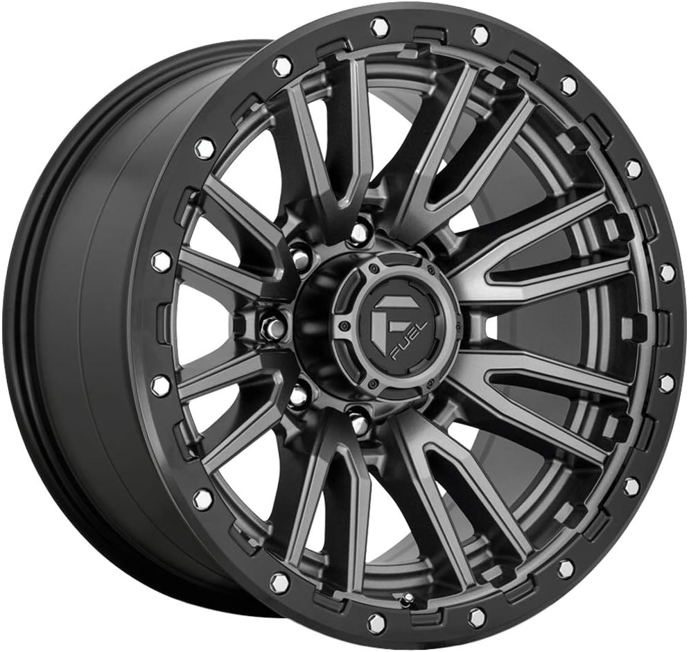 4 Llantas Rebel D680 20X9" 8X165 Matte Gun Metal - Fuel
