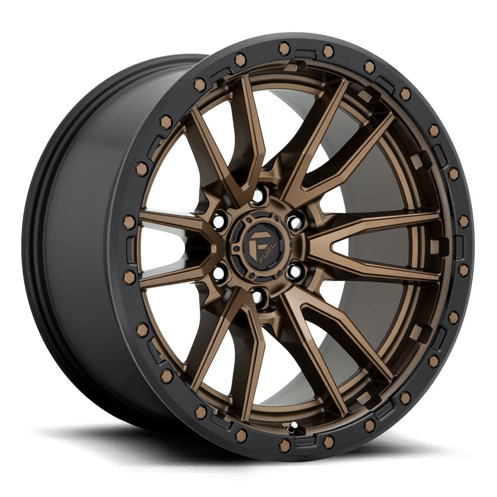 4 Llantas Rebel D681 20X10 6X135 Bronze F150 - Fuel