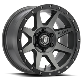 4 Llantas Rebound  17x8.5 6x139 Titanium - Icon Alloys - DOBLETRACCION 