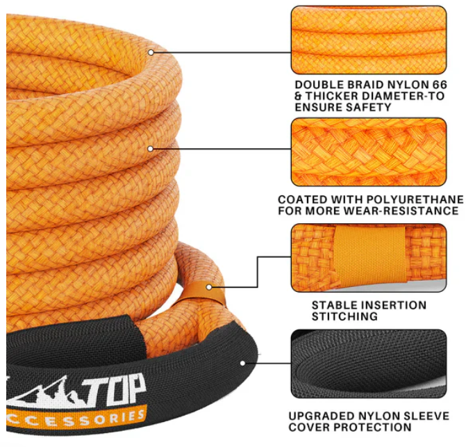 Cuerda de tiro elástica 48.000 LBS - All Top