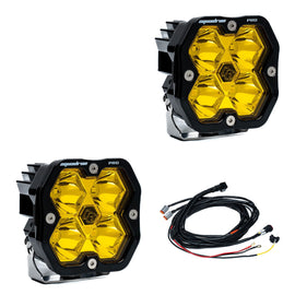 Par de Focos LED Baja Amber Squadron 2.0 Pro Black - Baja Designs