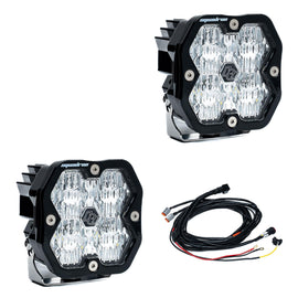 Par de Focos LED Clear Squadron 2.0 Sport Black - Baja Designs