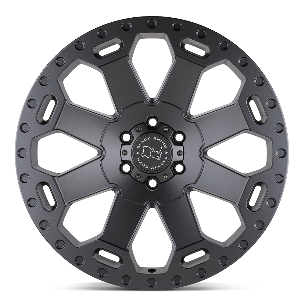 4 Llantas Warlord 17X9 6X139/ Gun Metal - Black Rhino - DOBLETRACCION 