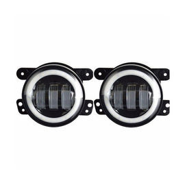 Neblineros Led Con Halo (cambia color) Jeep Wrangler JK (07-18) - LANTSUN