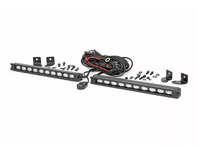 Barras LED Slimline de la serie Black de 10" de Rough Country