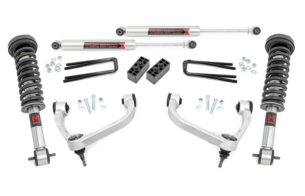 Kit de Suspensión 3" M1 Ford F150 (14-20) - Rough Country - DOBLETRACCION 