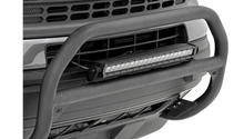 Cargar imagen en el visor de la galería, Nudge Bar for Ford Bronco Sport 20+ by Rough Country with LED light detail, enhancing front-end protection and outdoor style.