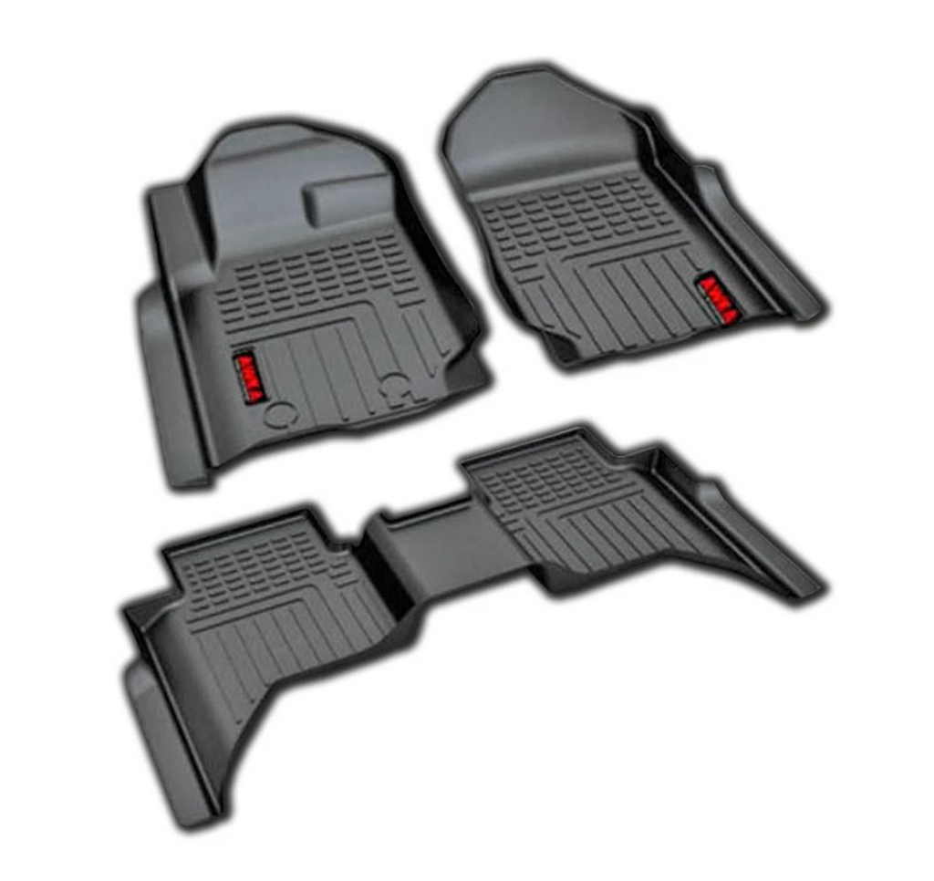 Floor mats for Mitsubishi L200 (16+) by AWKA, perfect fit and durable for interior protection.