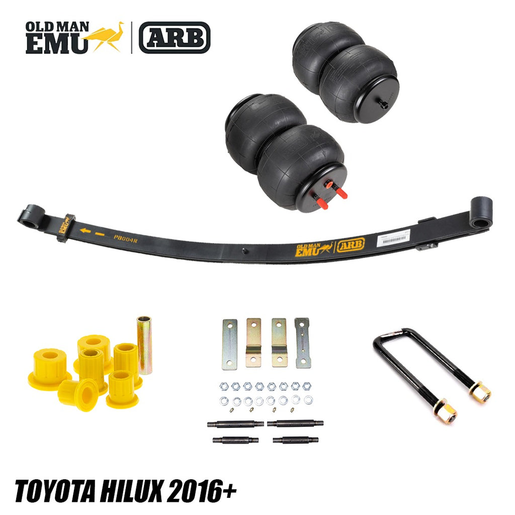 Kit ballestas parabolicas + pulmones  Toyota hilux (15+) - Old Man Emu