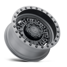Cargar imagen en el visor de la galería, 4 Llantas Abrams 17x8.5 6x139/-18 Textured Matte Gunmetal - Black Rhino