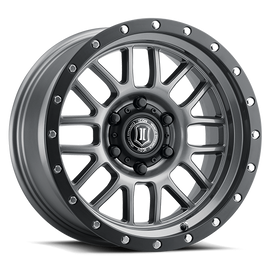 4 Llantas Alpha 17X8.5 6X135 Gun Metal - Icon Alloys - DOBLETRACCION 