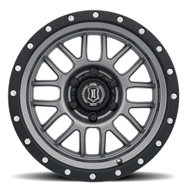 4 Llantas Alpha 17X8.5 6X135 Gun Metal - Icon Alloys - DOBLETRACCION 