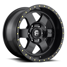4 Llantas Podium D618 17X9 6X139 Black - Fuel - DOBLETRACCION 