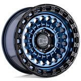 4 Llantas Sentinel 17X8.5 6X139 Cobalt Blue with Black Lip - Black Rhino