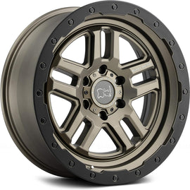 4 Llantas Barstow 17x8 5x120 Matte Bronce Amarok - Black Rhino - DOBLETRACCION 