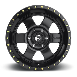 4 Llantas Podium D618 17X9 6X139 Black - Fuel - DOBLETRACCION 