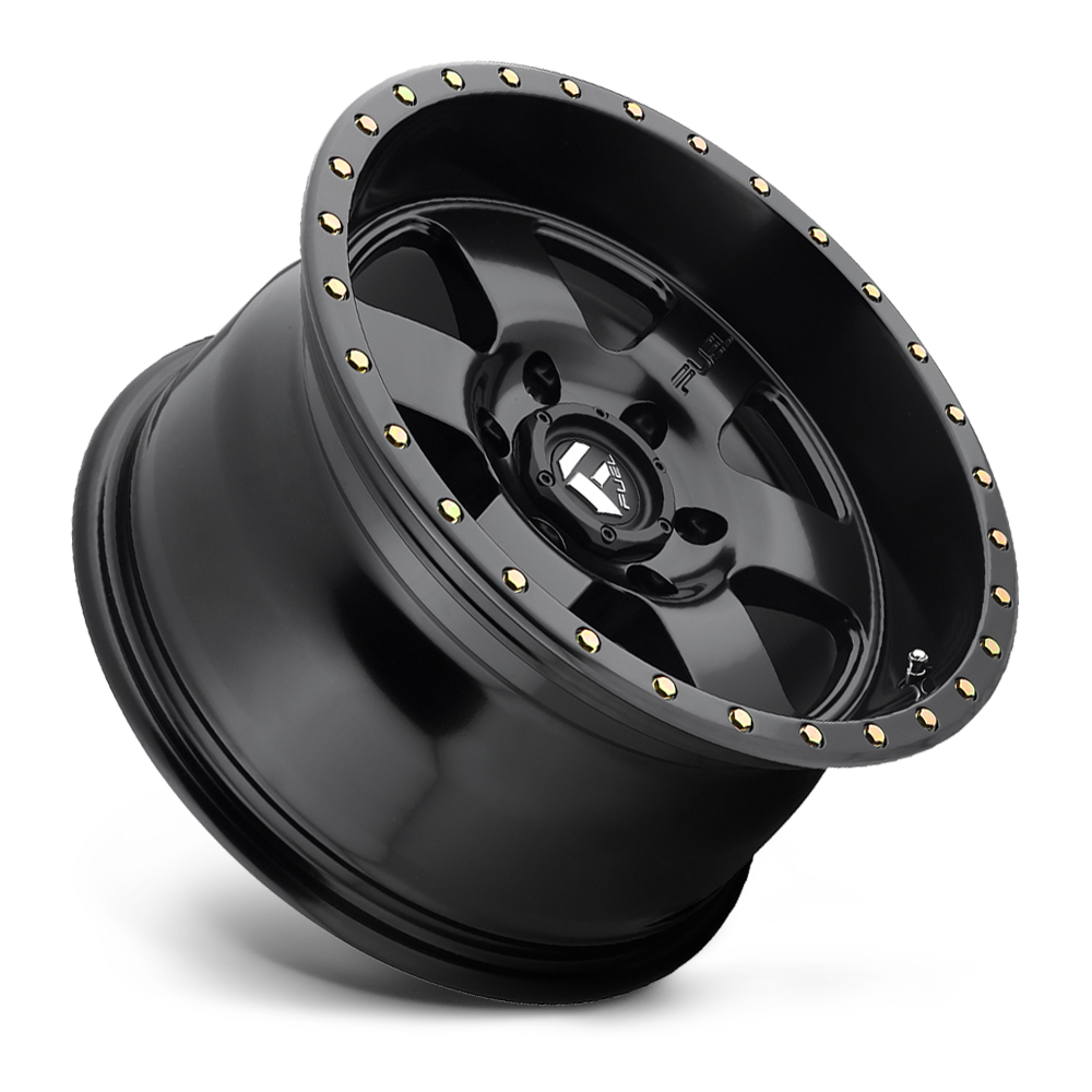 4 Llantas Podium D618 17X9 6X139 Black - Fuel - DOBLETRACCION 