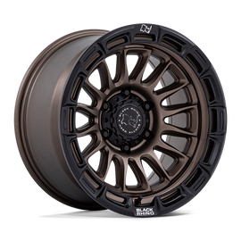 4 Llantas Rival 17x8.5 6x139/0 Burnt Bronze /Matte Black - Black Rhino