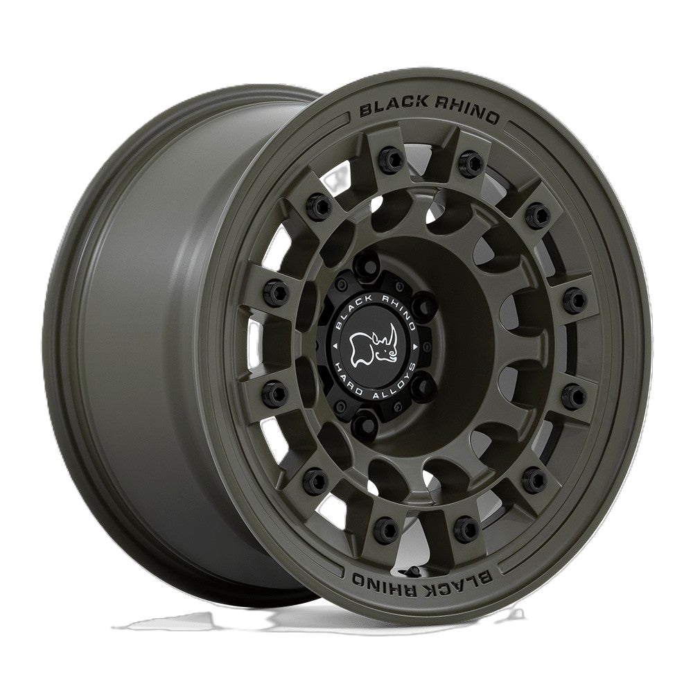 4 Llantas Fuji 17x8.0 5x114 Olive Drab Green - Black Rhino
