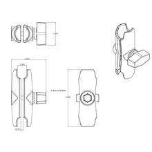 Cargar imagen en el visor de la galería, Brazo Doble Conexión - Ram Mounts - DOBLETRACCION 