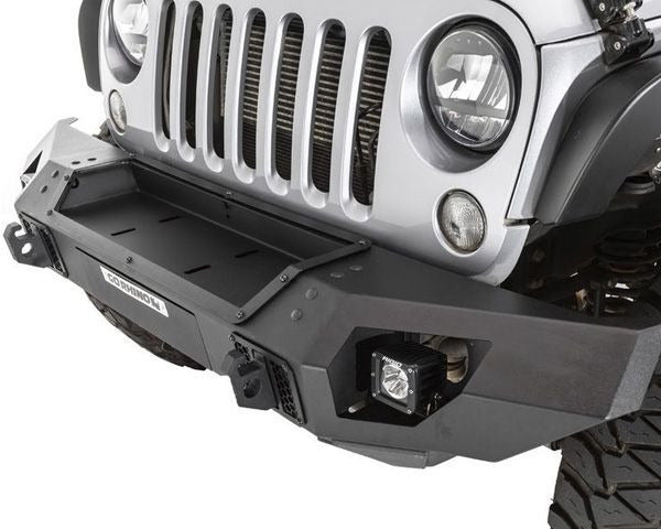 Bumper Delantero Trailine Straight Winch Ready Jeep Wrangler JK (07-18) - Go Rhino - DOBLETRACCION 