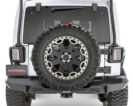 Bumper Trasero Trailline Straight Jeep Wrangler JL (18+) - Go Rhino - DOBLETRACCION 
