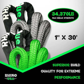 Cuerda de Recuperación Kinetic de 2,5cm x 914cm + Bolso HD - Rhino USA - DOBLETRACCION 