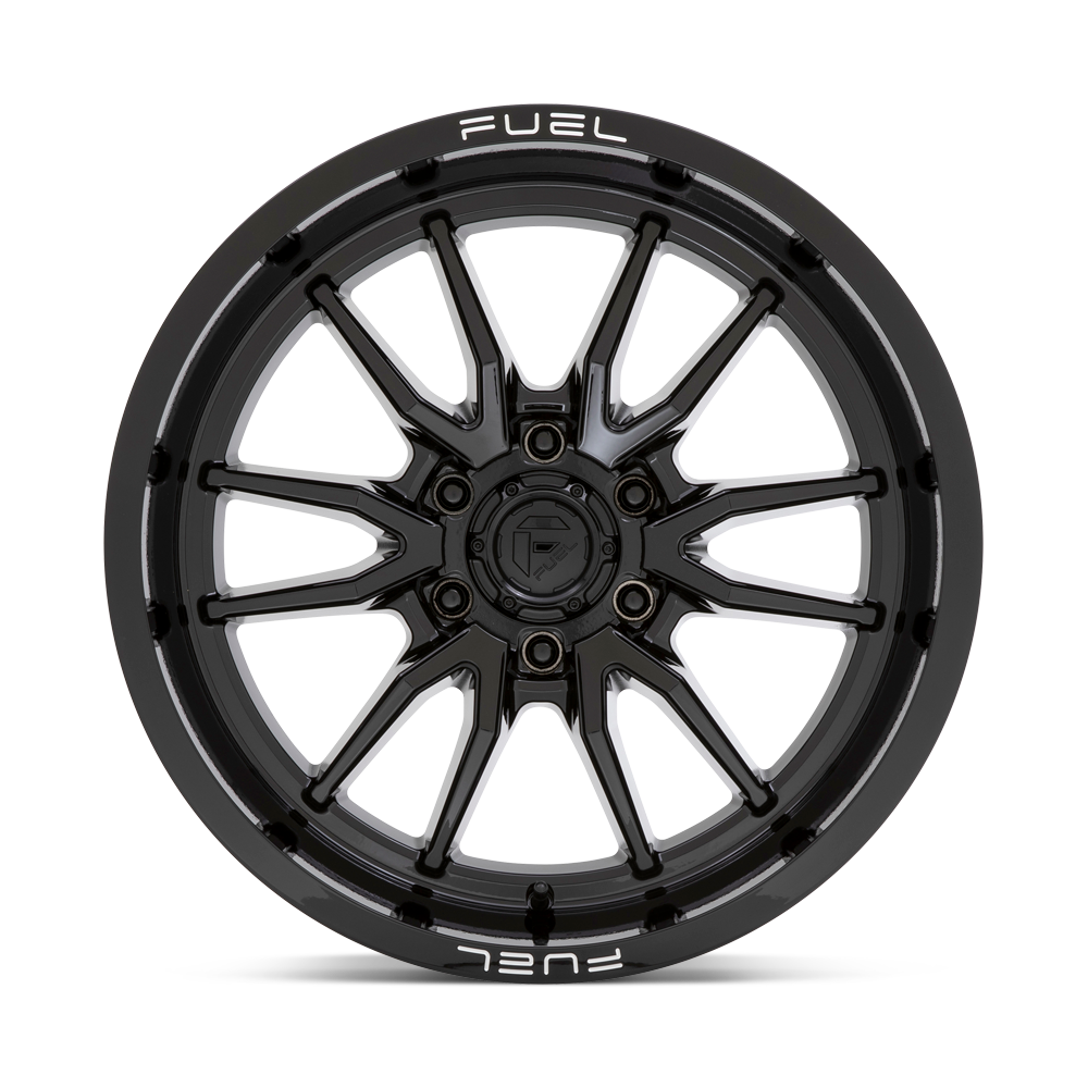 4 Llantas Clash D760 17x9" 6x135 Gloss Black - Fuel
