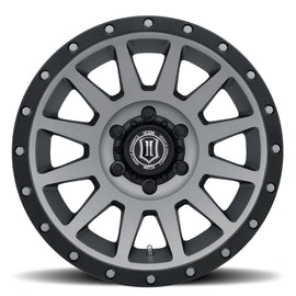 4 Llantas Compression 17x8.5 6x139 Titanium - Icon Alloys - DOBLETRACCION 