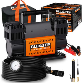 Compresor Aire Doble Cilindro, 150 PSI, max 300 LPM - All Top